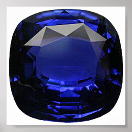 Sapphire Gemstone Blue Poster (Vorne)