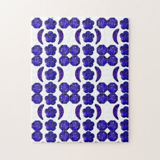 Sapphire Gemstone Blue Puzzle (Vertikal)