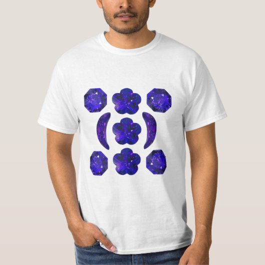 Sapphire Gemstone Blue T-Shirt (Vorderseite)