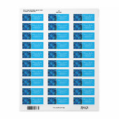 Sapphire Gemstone & Gold marokkanisches Fliesenmus (Vorne)