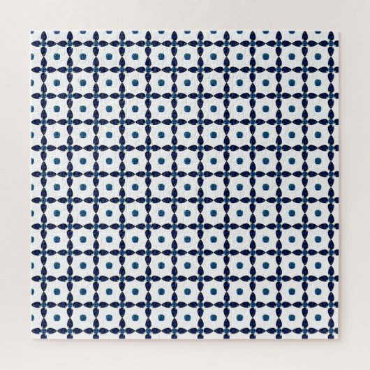 Sapphire Gemstone Kunst, Blau Puzzle (Vertikal)