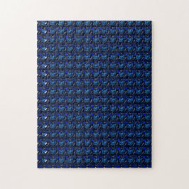 Sapphire Gemstone Kunst, Blau Puzzle