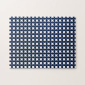 Sapphire Gemstone Kunst, Blau Puzzle (Horizontal)