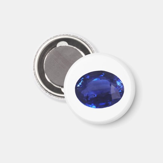 Sapphire Gemstone Magnet (Vorderseite/Rückseite)