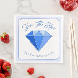 Sapphire Gemstone. Schmuck. 45 Hochzeitstag Serviette