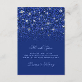 Sapphire Glitz Glitzer Vielen Dank Dankeskarte