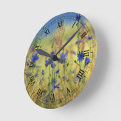 Sapphire & Gold Clock Runde Wanduhr (Winkel)