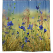 Sapphire & Gold Duschvorhang (Vorderseite)