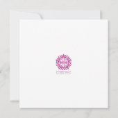 Sapphire Gold | Square Flat Card mit Umschlag (Rückseite)