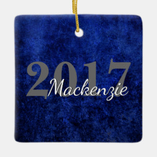 Sapphire Grad   Blue Royal Cobalt Azure Year Keramikornament