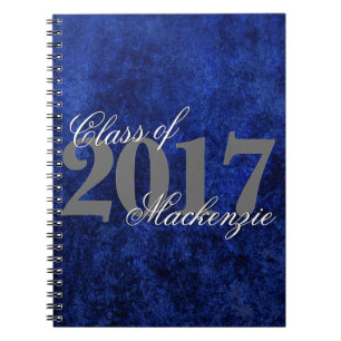 Sapphire Grad   Blue Royal Cobalt Azure Year Notizblock