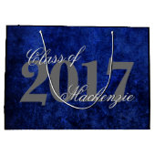 Sapphire Grad | Blue Royal Cobalt Große Geschenktüte (Rückseite)