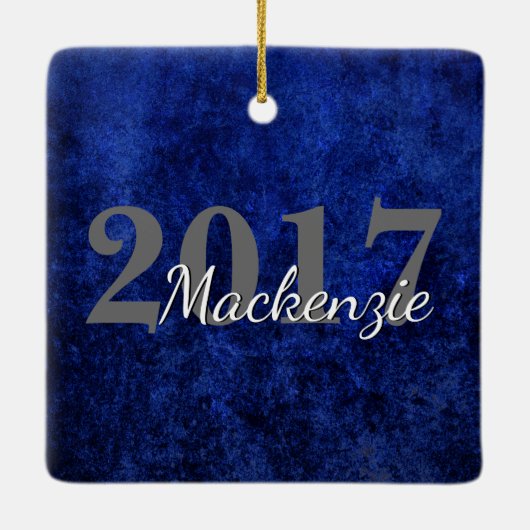 Sapphire Grad | Blue Royal Cobalt Keramikornament (Rückseite)