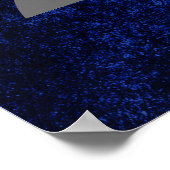 Sapphire Grad | Blue Royal Cobalt Poster (Ecke)