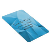 Sapphire Jewel Tones Save the Date Flexi Magnet (Rechte Seite)