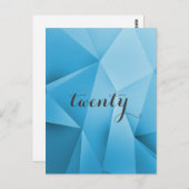 Sapphire Jewel Tones Tischnummer Postcard (Vorne/Hinten)