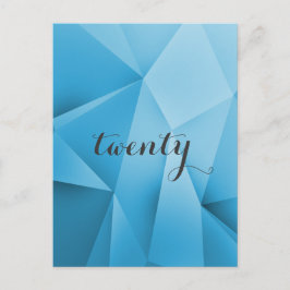 Sapphire Jewel Tones Tischnummer Postcard