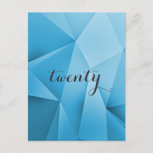 Sapphire Jewel Tones Tischnummer Postcard (Vorderseite)