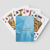 Sapphire Jewel Tones Wedding Cards Spielkarten (Rückseite)