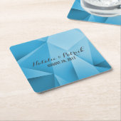 Sapphire Jewel Tones Wedding Paper Untersetzer (angewinkelt)