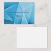 Sapphire Jewel Tones Wedding Platzkarten (Vorne/Hinten)