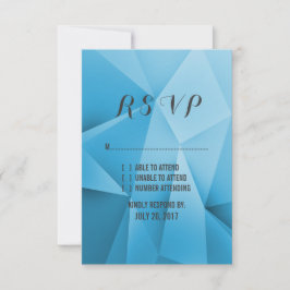 Sapphire Jewel Tones Wedding RSVP Card