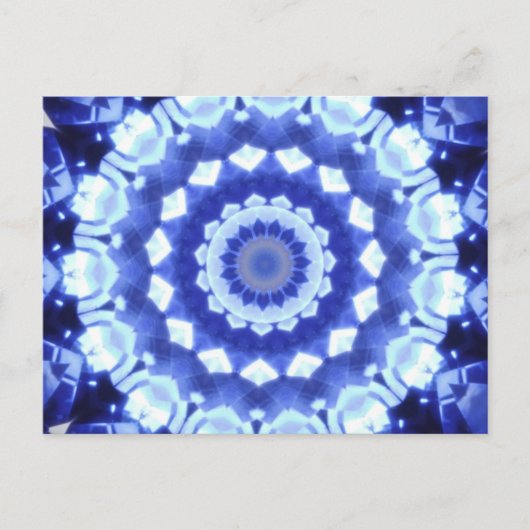 Sapphire Kaleidoscope Postkarte (Vorderseite)