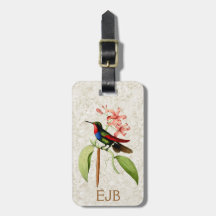 Sapphire Kolibri Vintage Art Monogramm