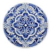 Sapphire Lissabon Gemusterte Keramik Design Keramikknauf (Vorderseite)