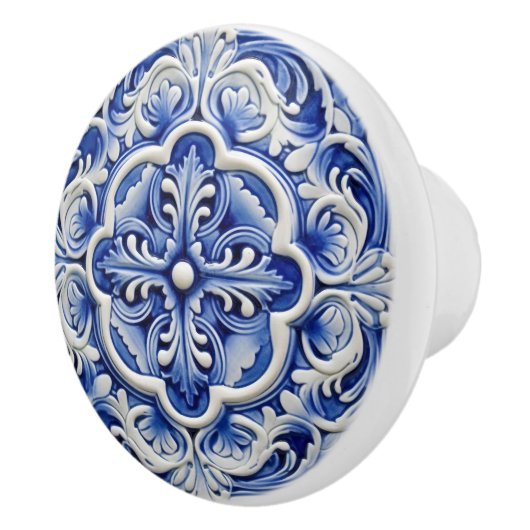 Sapphire Lissabon Gemusterte Keramik Design Keramikknauf (Rechts)