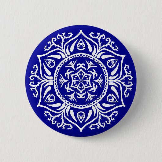 Sapphire Mandala Button (Vorderseite)