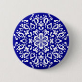Sapphire Mandala Button (Vorderseite)