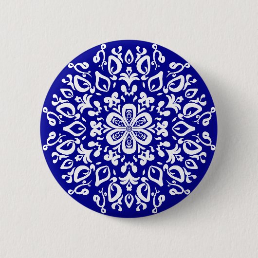 Sapphire Mandala Button (Vorderseite)