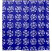 Sapphire Mandala Duschvorhang (Vorderseite)