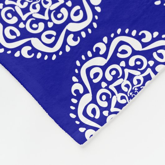 Sapphire Mandala Fleecedecke (Ecke)