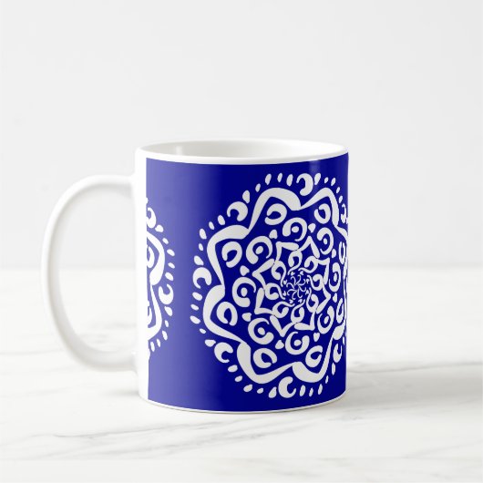 Sapphire Mandala Kaffeetasse (Links)