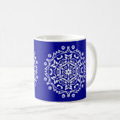 Sapphire Mandala Kaffeetasse (VorderseiteRechts)