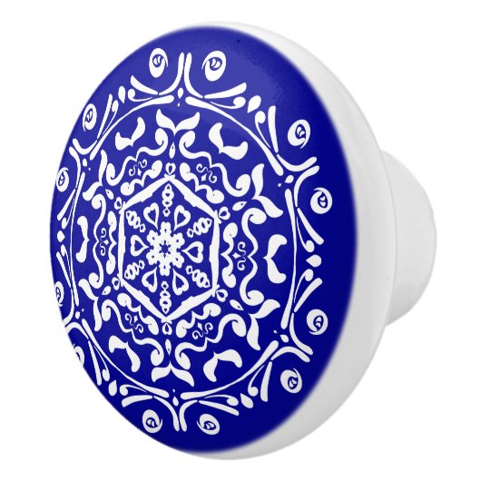 Sapphire Mandala Keramikknauf (Rechts)