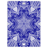 Sapphire Mandala Klemmbrett (Rückseite)