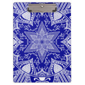 Sapphire Mandala Klemmbrett (Vorderseite)