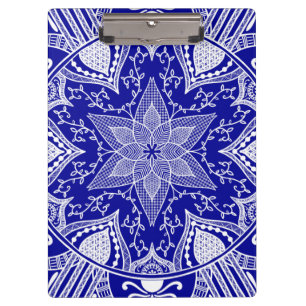 Sapphire Mandala Klemmbrett