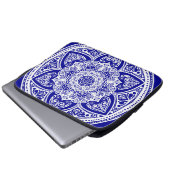 Sapphire Mandala Laptopschutzhülle (Vorne Knopf)