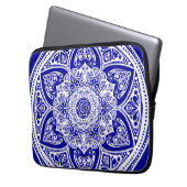 Sapphire Mandala Laptopschutzhülle (Vorderseite Links)