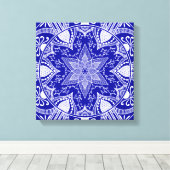 Sapphire Mandala Leinwanddruck (Insitu (Holzboden))