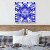 Sapphire Mandala Leinwanddruck (Insitu (Schlafzimmer))