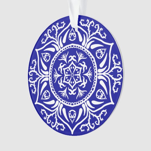 Sapphire Mandala Ornament (Vorderseite)