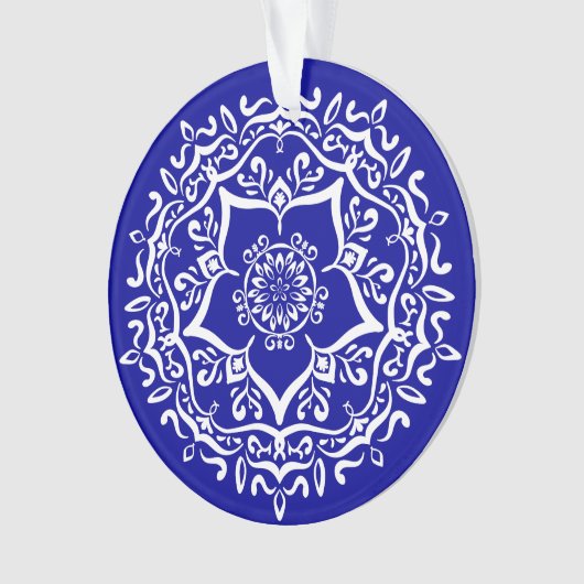 Sapphire Mandala Ornament (Vorderseite)