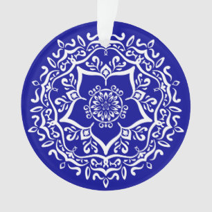Sapphire Mandala Ornament