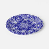 Sapphire Mandala Pappteller (Schrägansicht)