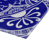 Sapphire Mandala Schneidebrett (Ecke)